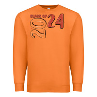 Carrot custom class of 2024 name of school font  super sn Premium Sweatshirt - MaliasSmallBusiness