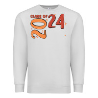 Dove Grey custom class of 2024 name of school font  super sn Premium Sweatshirt - MaliasSmallBusiness
