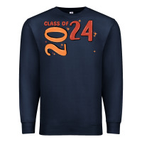 Navy custom class of 2024 name of school font  super sn Premium Sweatshirt - MaliasSmallBusiness