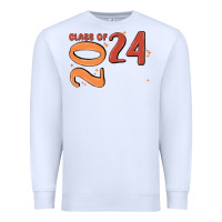 White custom class of 2024 name of school font  super sn Premium Sweatshirt - MaliasSmallBusiness