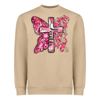 Faith Cancer Cross Heavyweight Sweatshirt | Teevron