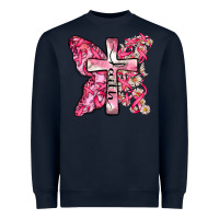 Navy faith cancer cross Heavyweight Sweatshirt - Zillion Design Studio