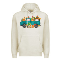 Oatmeal Heather fall gnomes truck Premium Hoodie - MaliasSmallBusiness