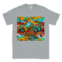 Heather Grey western farm life truck sunflowers  mousepad Classic Tee - HRA Design Shop