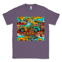 Lavender western farm life truck sunflowers  mousepad Classic Tee - HRA Design Shop