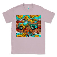 Lilac western farm life truck sunflowers  mousepad Classic Tee - HRA Design Shop