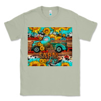 Matcha western farm life truck sunflowers  mousepad Classic Tee - HRA Design Shop