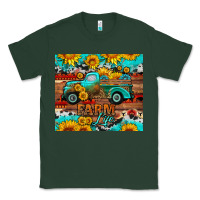 Sports Green western farm life truck sunflowers  mousepad Classic Tee - HRA Design Shop