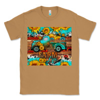 Toasted Coconut western farm life truck sunflowers  mousepad Classic Tee - HRA Design Shop