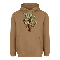 Toasted Coconut cholla tree cactus Heavyweight Hoodie - LillyAllenDesigns