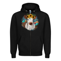 Black western calf Zipper Hoodie - JahusDesignShop