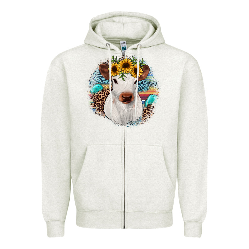 Western Calf Zipper Hoodie by JahusDesignShop | Teevron