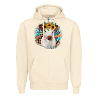 Sandshell western calf Zipper Hoodie - JahusDesignShop