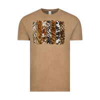 Vintage Coffee western animal patterns brushstoke Vintage Tee - BarkalooDesign