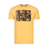 Vintage Mustard western animal patterns brushstoke Vintage Tee - BarkalooDesign