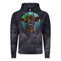 Cloud Black Calf Christmas Vintage Hoodie - RanaPortraitStore