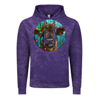 Cloud Purple Calf Christmas Vintage Hoodie - RanaPortraitStore
