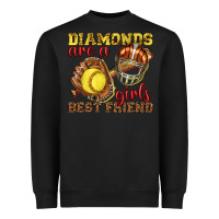 Black diamonds are a girls best friend softball Heavyweight Sweatshirt - texasbilliewilder