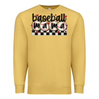 Antique Gold baseball mama Premium Sweatshirt - MaliasSmallBusiness