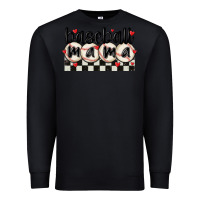 Black baseball mama Premium Sweatshirt - MaliasSmallBusiness