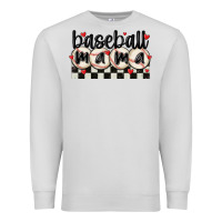 Dove Grey baseball mama Premium Sweatshirt - MaliasSmallBusiness