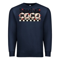 Navy baseball mama Premium Sweatshirt - MaliasSmallBusiness