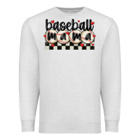Oatmeal Heather baseball mama Premium Sweatshirt - MaliasSmallBusiness