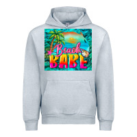 Heather Grey beach babe Urban Hoodie - BarkalooDesign
