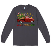 Smoke Merry And Bright Christmas Trees Truck Long Sleeve Tee - FaDigitalArtStudio