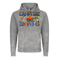 Cloud Rock campfire and cocktails Vintage Hoodie - texasbilliewilder