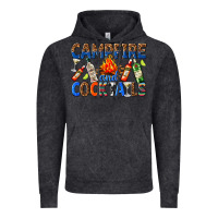Vintage Black campfire and cocktails Vintage Hoodie - texasbilliewilder