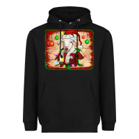 Black christmas lamb Heavyweight Hoodie - Jasminsmagicworld