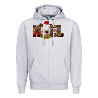 Heather Grey noel Zipper Hoodie - JahusDesignShop