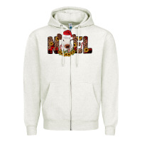 Oatmeal Heather noel Zipper Hoodie - JahusDesignShop