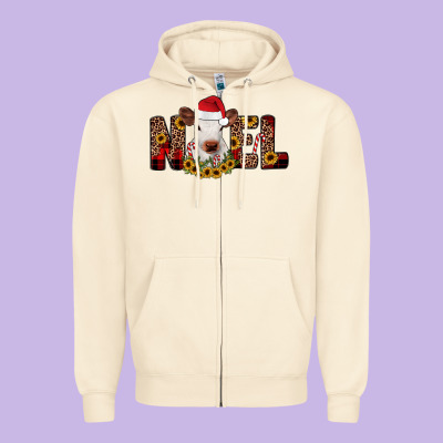 Noel Zipper Hoodie Designed By Jahusdesignshop
