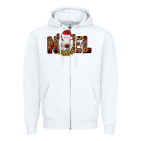 White noel Zipper Hoodie - JahusDesignShop
