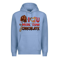 Colony Blue i love you more than chocolate Premium Hoodie - AdoDesignShop