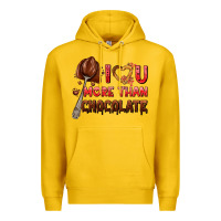 Lemon i love you more than chocolate Premium Hoodie - AdoDesignShop