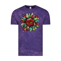 Cloud Purple Cherry sunflower Vintage Tee - texasbilliewilder