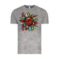 Cloud Rock Cherry sunflower Vintage Tee - texasbilliewilder