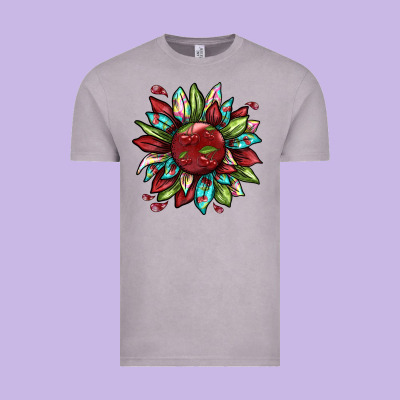Cherry Sunflower Vintage Tee Designed By Texasbilliewilder
