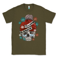 Army Green freezing to death skull Classic Tee - FaDigitalArtStudio