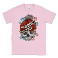 Bubblegum Pink freezing to death skull Classic Tee - FaDigitalArtStudio