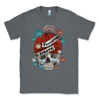 Charcoal Heather freezing to death skull Classic Tee - FaDigitalArtStudio