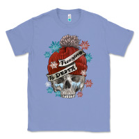 Colony Blue freezing to death skull Classic Tee - FaDigitalArtStudio