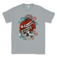Heather Grey freezing to death skull Classic Tee - FaDigitalArtStudio