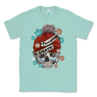 Seafoam freezing to death skull Classic Tee - FaDigitalArtStudio