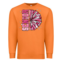 Carrot senior 2024 pink cheer Premium Sweatshirt - MaliasSmallBusiness