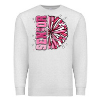 Oatmeal Heather senior 2024 pink cheer Premium Sweatshirt - MaliasSmallBusiness