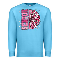 Ocean Blue senior 2024 pink cheer Premium Sweatshirt - MaliasSmallBusiness